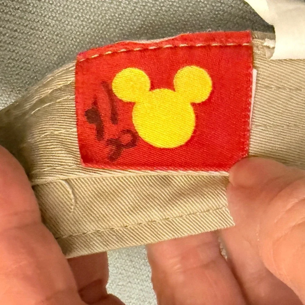 Disney Parks Minnie Mouse Florida Khaki Sun Visor Hat Adjustable Tan Pink